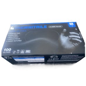 ThemNitrile Nitril gloves - Black 100 units