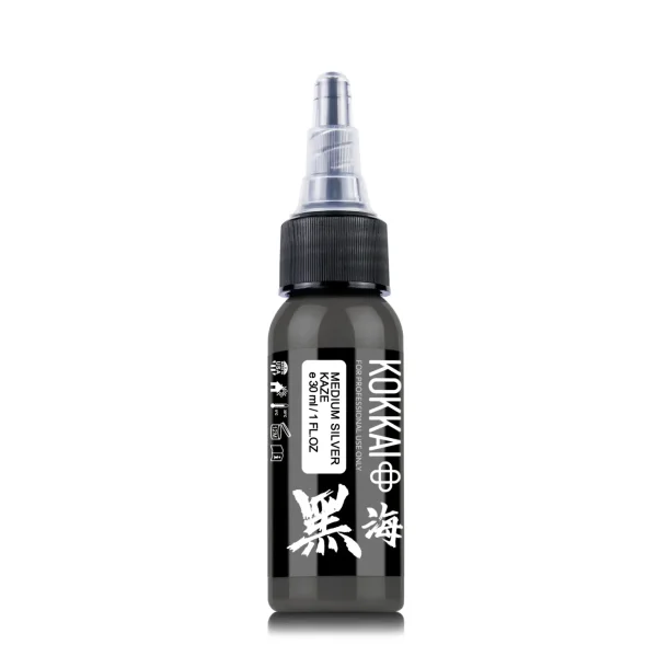 Kokkai Sumi Ink - Medium Silver Kaze 7ml