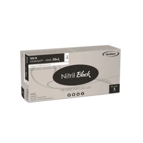 MaiMed Nitrile Black Gloves - powder-free (100 units)